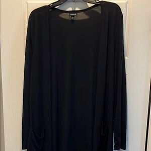 Torrid Black Open Front Sweater